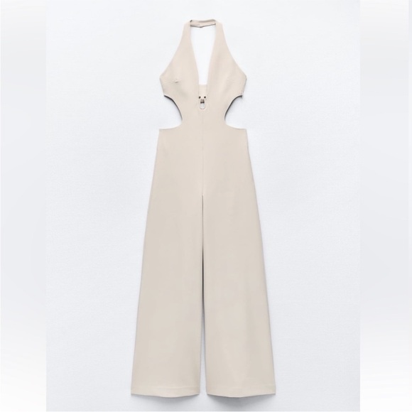 Zara NWT long halter jumpsuit - Picture 3 of 8